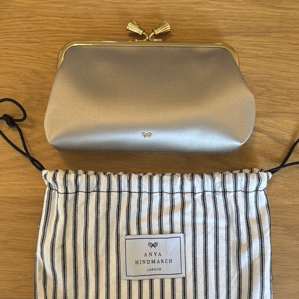 Anya Hindmarch Silver Clutch Bag